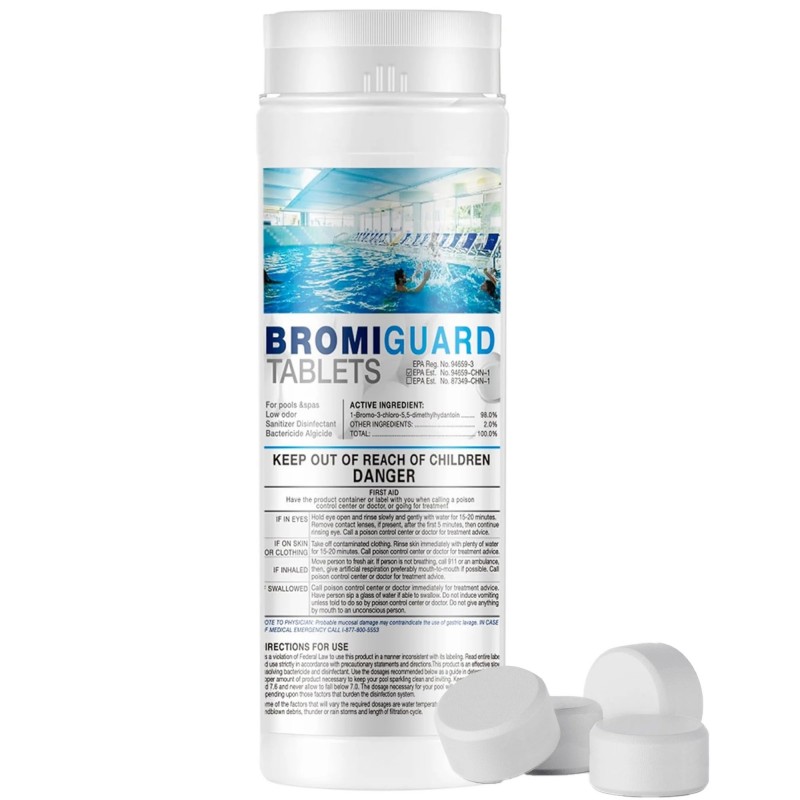 I-Bromus-III-chloro, 5,5-Dimethylhydantoin ad natandi piscinam et Spa